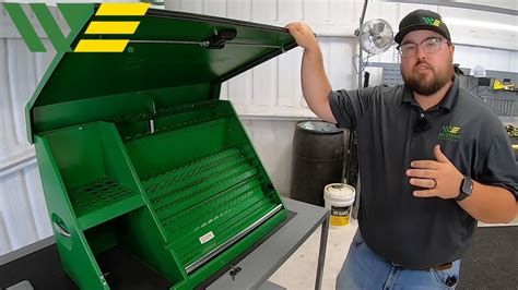 john deere triangle tool box